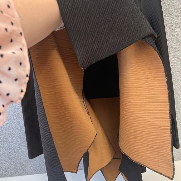 Feratelli Blouse M Women’s Too Black Paint Splatter Graphic Lagenlook Abstract - Picture 8 of 10